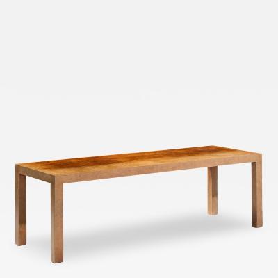 Milo Baughman Milo Baughman for Directional Mid Century Burlwood Parsons Coffee Table