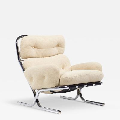 Milo Baughman Milo Baughman for Directional Mid Century Chrome Chair