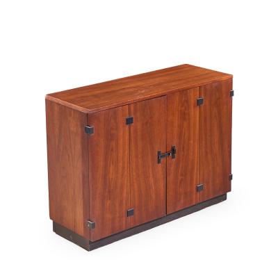 Milo Baughman Milo Baughman for Directional Mid Century Walnut Bar Console Credenza