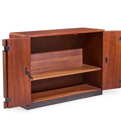 Milo Baughman Milo Baughman for Directional Mid Century Walnut Bar Console Credenza