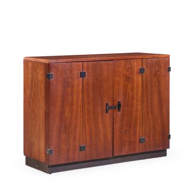 Milo Baughman Milo Baughman for Directional Mid Century Walnut Bar Console Credenza