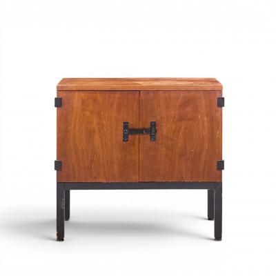 Milo Baughman Milo Baughman for Directional Mid Century Walnut Nightstands Pair