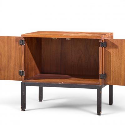 Milo Baughman Milo Baughman for Directional Mid Century Walnut Nightstands Pair