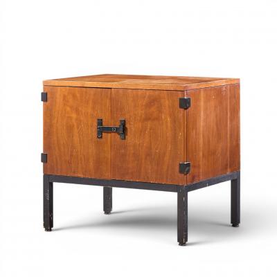 Milo Baughman Milo Baughman for Directional Mid Century Walnut Nightstands Pair