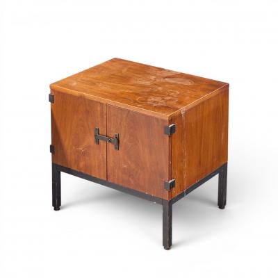 Milo Baughman Milo Baughman for Directional Mid Century Walnut Nightstands Pair