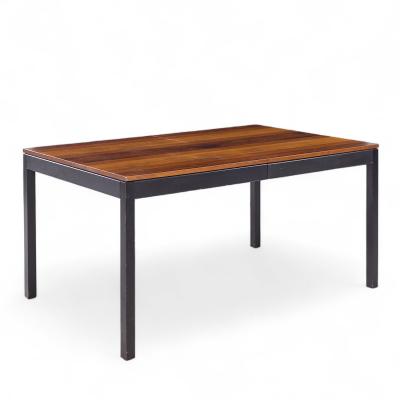 Milo Baughman Milo Baughman for Directional Rosewood Walnut Ash Dining Table with 2 Leaves