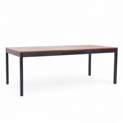 Milo Baughman Milo Baughman for Directional Rosewood Walnut Ash Dining Table with 2 Leaves