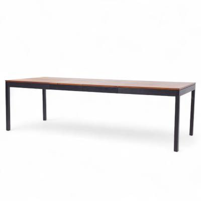 Milo Baughman Milo Baughman for Directional Rosewood Walnut Ash Dining Table with 2 Leaves