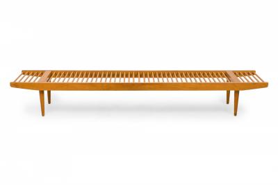 Milo Baughman Milo Baughman for Glenn of California Light Wooden Dowel Bench