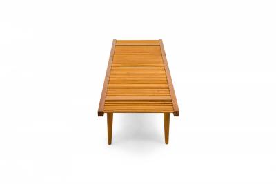 Milo Baughman Milo Baughman for Glenn of California Light Wooden Dowel Bench