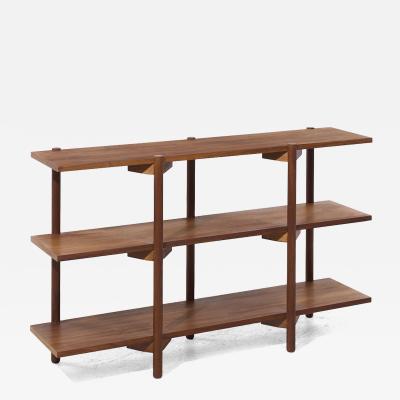 Milo Baughman Milo Baughman for Glenn of California Mid Century Walnut 3 Tier Bookcase