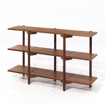 Milo Baughman Milo Baughman for Glenn of California Mid Century Walnut 3 Tier Bookcase