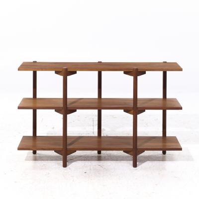 Milo Baughman Milo Baughman for Glenn of California Mid Century Walnut 3 Tier Bookcase
