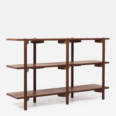 Milo Baughman Milo Baughman for Glenn of California Mid Century Walnut 3 Tier Bookcase