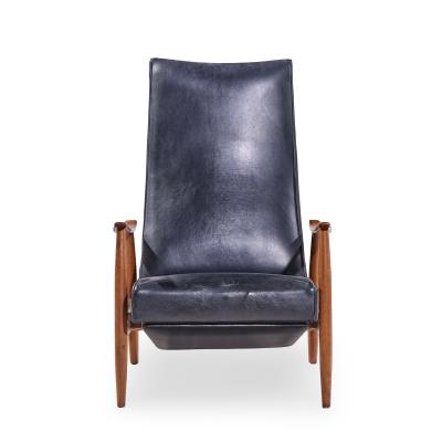 Milo Baughman Milo Baughman for James Mid Century Walnut Recliner Lounge Chair