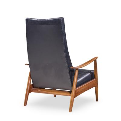 Milo Baughman Milo Baughman for James Mid Century Walnut Recliner Lounge Chair