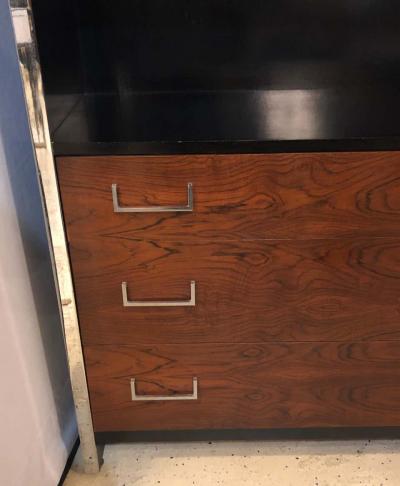 Milo Baughman Milo Baughman for John Stuart Mid Century Modern Bookcase Ebony and Rosewood