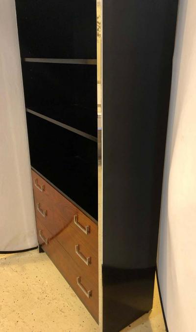 Milo Baughman Milo Baughman for John Stuart Mid Century Modern Bookcase Ebony and Rosewood