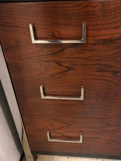 Milo Baughman Milo Baughman for John Stuart Mid Century Modern Bookcase Ebony and Rosewood