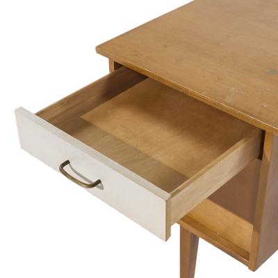 Milo Baughman Milo Baughman for Murray Mid Century Maple and Brass Desk