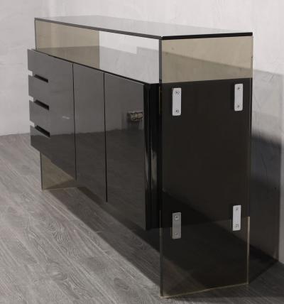 Milo Baughman Milo Baughman for Thayer Coggin Black Lacquer Sideboard