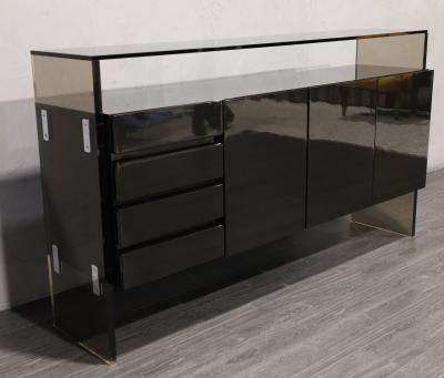 Milo Baughman Milo Baughman for Thayer Coggin Black Lacquer Sideboard