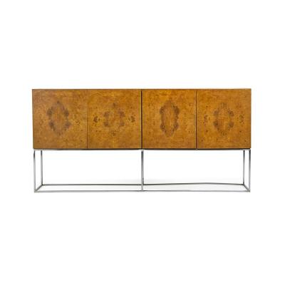 Milo Baughman Milo Baughman for Thayer Coggin Burl Cabinet