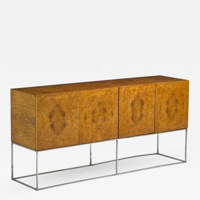 Milo Baughman Milo Baughman for Thayer Coggin Burl Cabinet