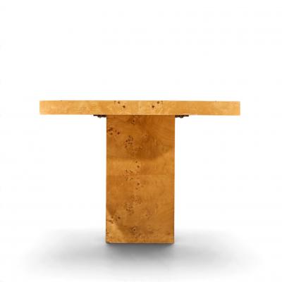 Milo Baughman Milo Baughman for Thayer Coggin Burlwood Expanding Dining Table with 2 Leaves