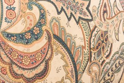 Milo Baughman Milo Baughman for Thayer Coggin Chrome and Paisley Fabric Flat Bar Armchairs