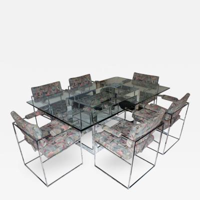 Milo Baughman Milo Baughman for Thayer Coggin Dining Table and Six Chairs