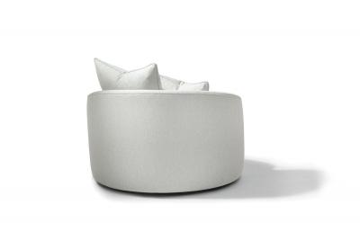 Milo Baughman Milo Baughman for Thayer Coggin Giant Tub Swivel Chair and Ottoman in COM