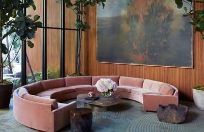 Milo Baughman Milo Baughman for Thayer Coggin Large Sectional Sofa with Rosewood Base