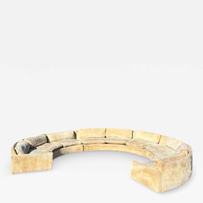 Milo Baughman Milo Baughman for Thayer Coggin Large Sectional Sofa with Rosewood Base