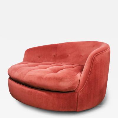 Milo Baughman Milo Baughman for Thayer Coggin Large Swivel Tub Chair