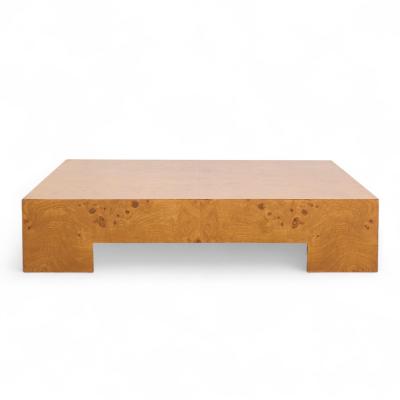 Milo Baughman Milo Baughman for Thayer Coggin Mid Century Burlwood Coffee Table