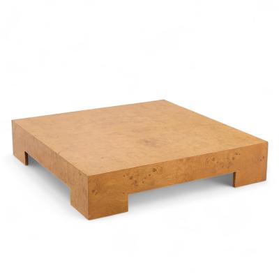 Milo Baughman Milo Baughman for Thayer Coggin Mid Century Burlwood Coffee Table