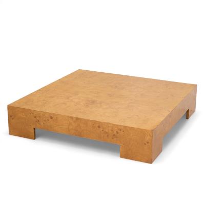 Milo Baughman Milo Baughman for Thayer Coggin Mid Century Burlwood Coffee Table