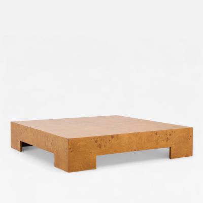 Milo Baughman Milo Baughman for Thayer Coggin Mid Century Burlwood Coffee Table