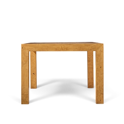 Milo Baughman Milo Baughman for Thayer Coggin Mid Century Burlwood Dining Table with 2 Leaves