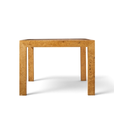 Milo Baughman Milo Baughman for Thayer Coggin Mid Century Burlwood Dining Table with 2 Leaves