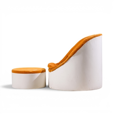 Milo Baughman Milo Baughman for Thayer Coggin Mid Century Lounge Chair and Ottoman