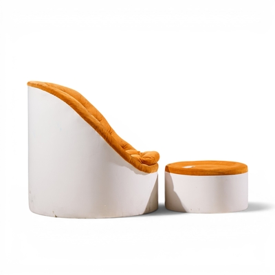 Milo Baughman Milo Baughman for Thayer Coggin Mid Century Lounge Chair and Ottoman
