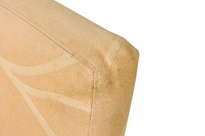 Milo Baughman Milo Baughman for Thayer Coggin Mid Century Peach Fabric Upholstered Captain D