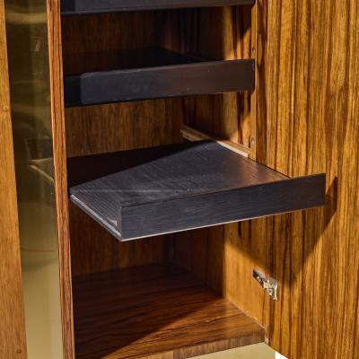 Milo Baughman Milo Baughman for Thayer Coggin Mid Century Rosewood and Brass Armoire