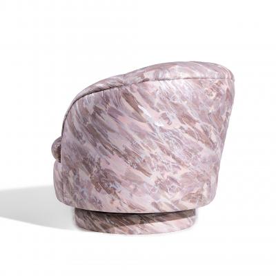 Milo Baughman Milo Baughman for Thayer Coggin Mid Century Swivel Tilt Lounge Chairs Pair