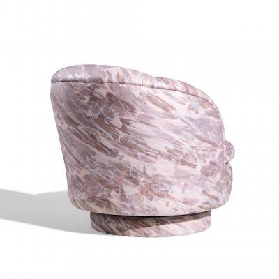 Milo Baughman Milo Baughman for Thayer Coggin Mid Century Swivel Tilt Lounge Chairs Pair