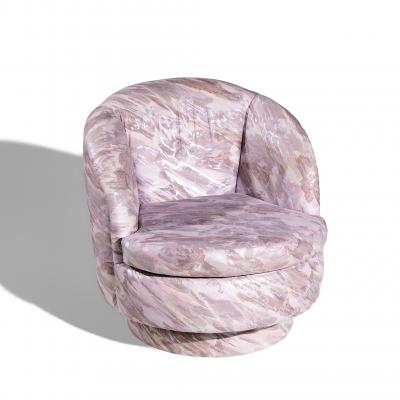 Milo Baughman Milo Baughman for Thayer Coggin Mid Century Swivel Tilt Lounge Chairs Pair