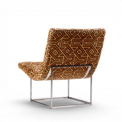 Milo Baughman Milo Baughman for Thayer Coggin Mid Century Thin Line Scoop Chairs Pair