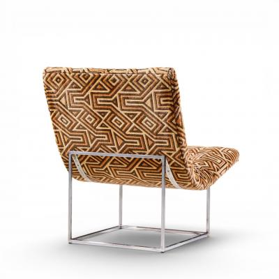 Milo Baughman Milo Baughman for Thayer Coggin Mid Century Thin Line Scoop Chairs Pair